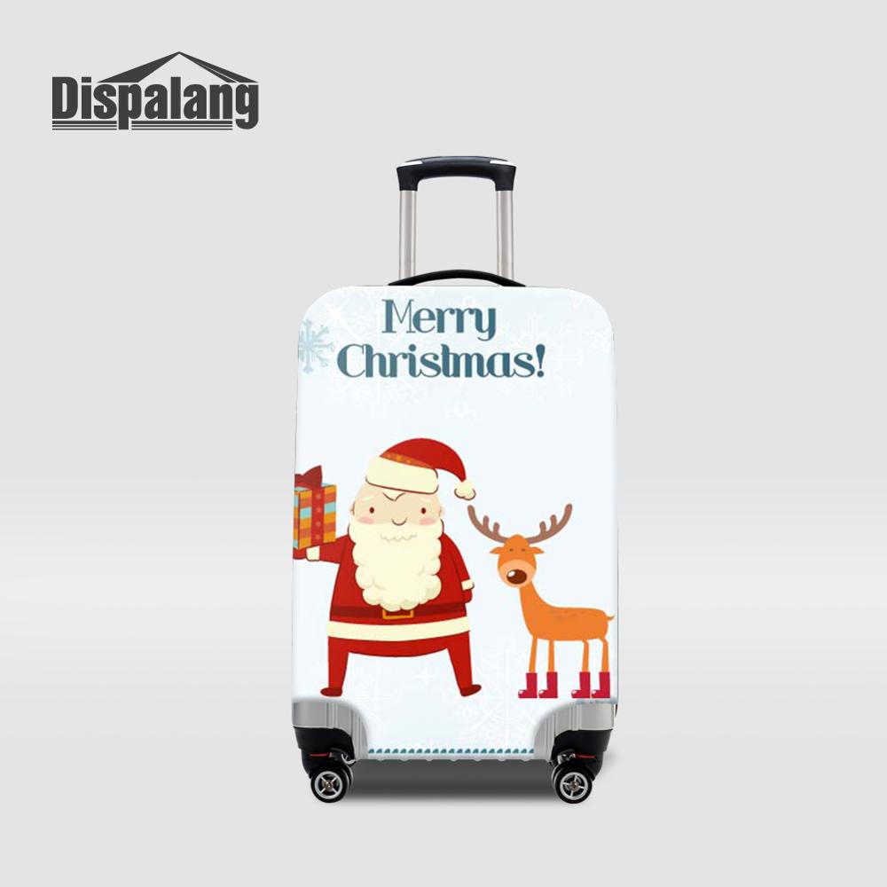 Waterproof Suitcase Cover Protector - Kerstman bagagehoes, waterdichte elastische kofferbeschermer voor