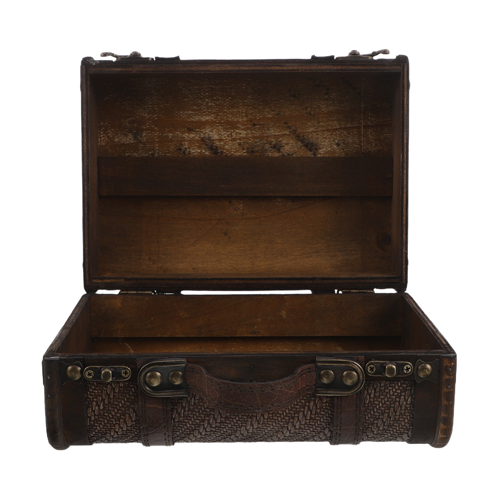 Retro Vintage Trunk Suitcase - Houten vintage koffer decoratieve opbergdoos retro