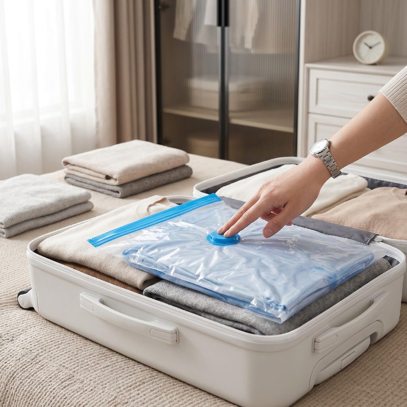 Foldable Rolling Luggage Bag - Reistassen met compressiefunctie, opvouwbare reistassen om