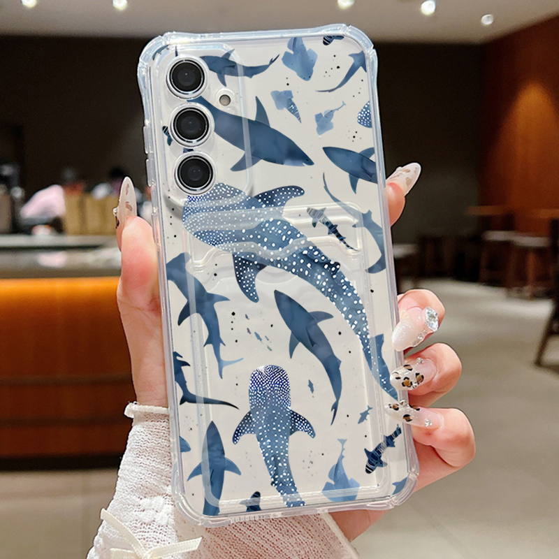 Wallets - Oceaan Haai Walvis Telefoon Case Voor