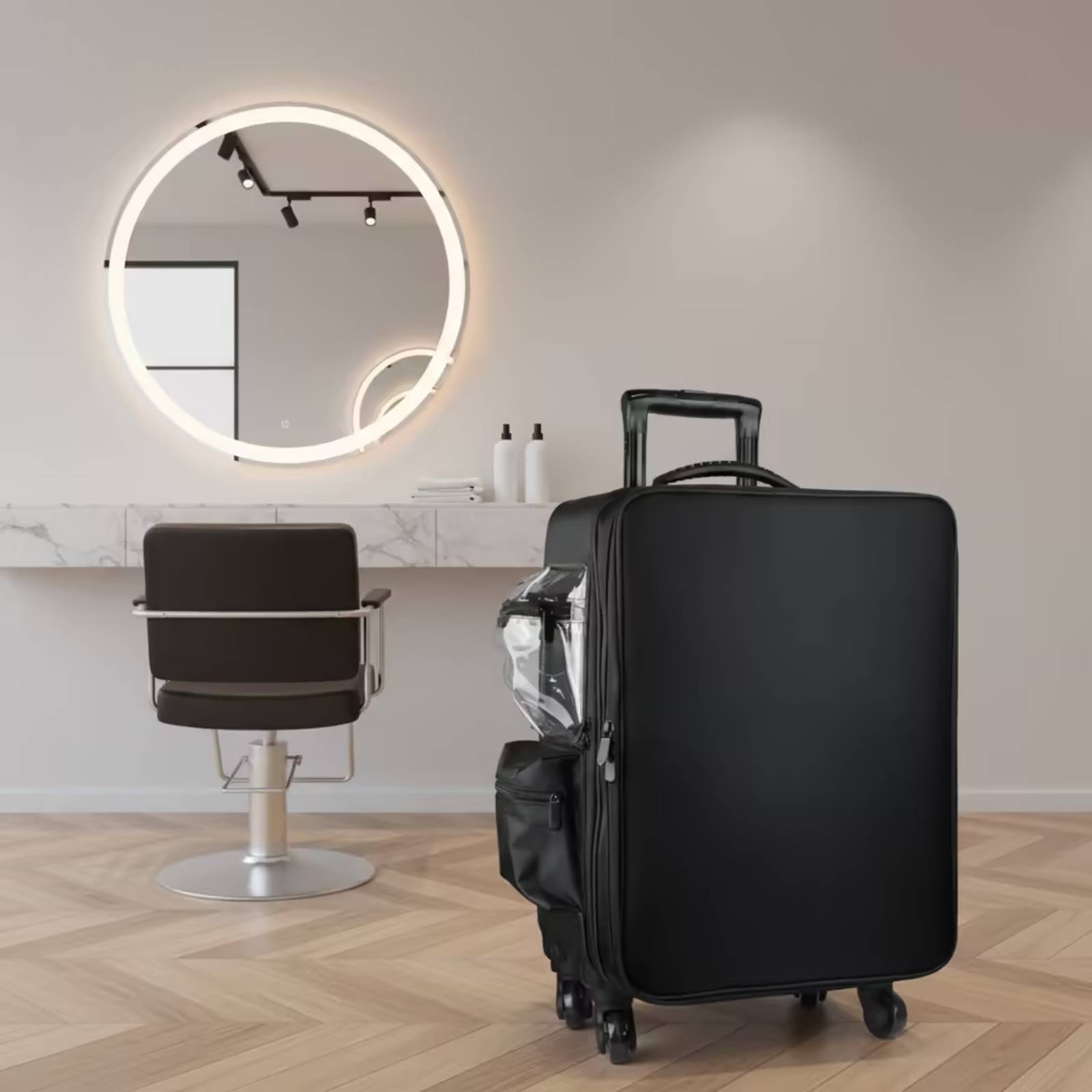 Backpacks - Make-up koffer met draaibare wielen, rollende