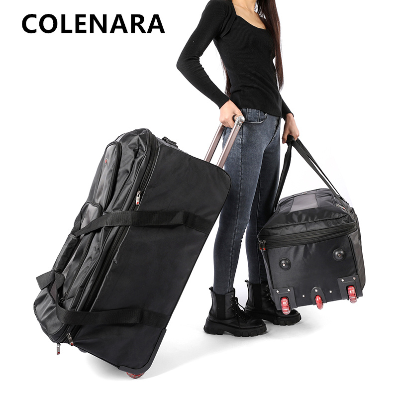 Foldable Rolling Luggage Bag - COLENARA Grote Capaciteit Trolleytas Luchtvracht Tas