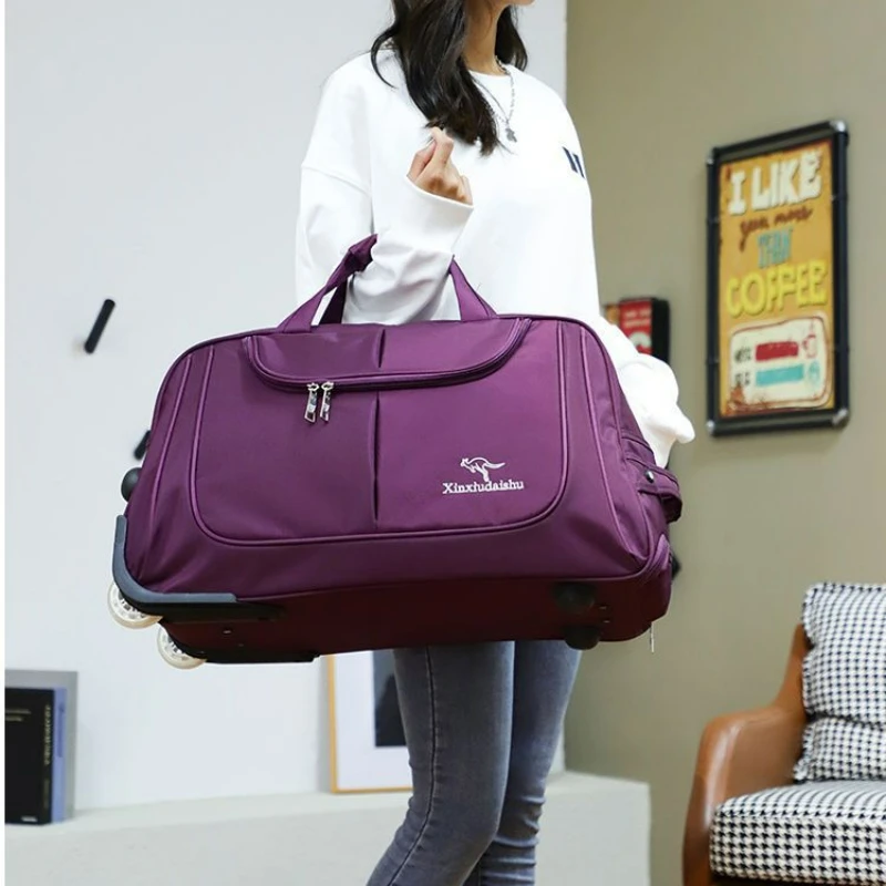 Foldable Rolling Luggage Bag - Grote Capaciteit Trolley Tas Heren En