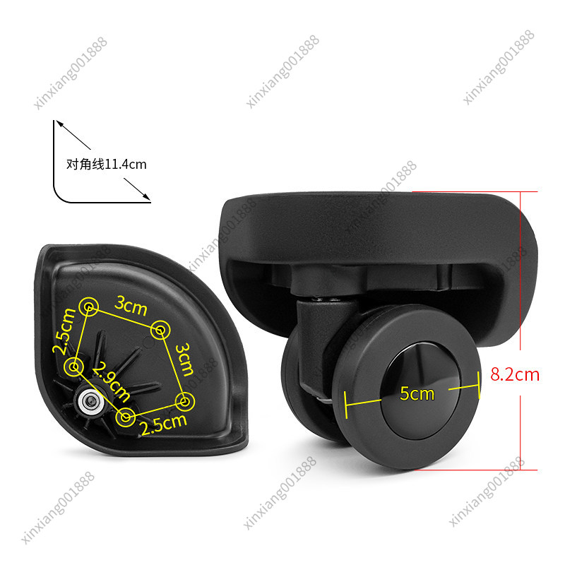 Silent Replacement Luggage Wheels - Vervangende wielen voor ShengYuan C20 Silent