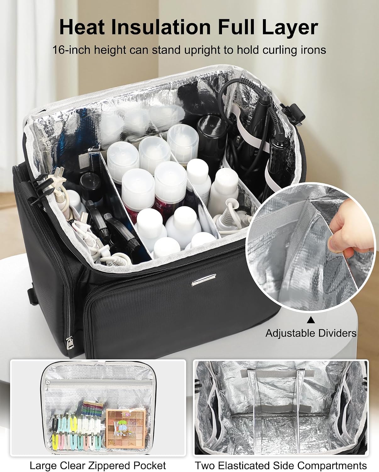 Rollende make-up koffer, haars - Travel Bags recensie en prijs
