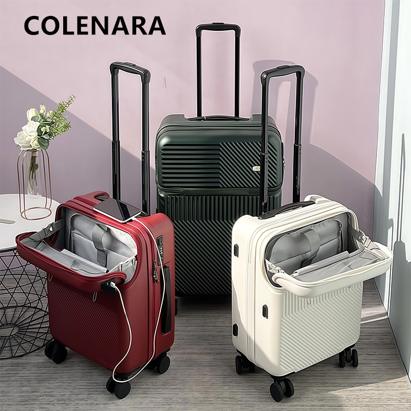 COLENARA Oplaadbare Reistas me - Front Opening Laptop Luggage 24 Inch recensie en prijs