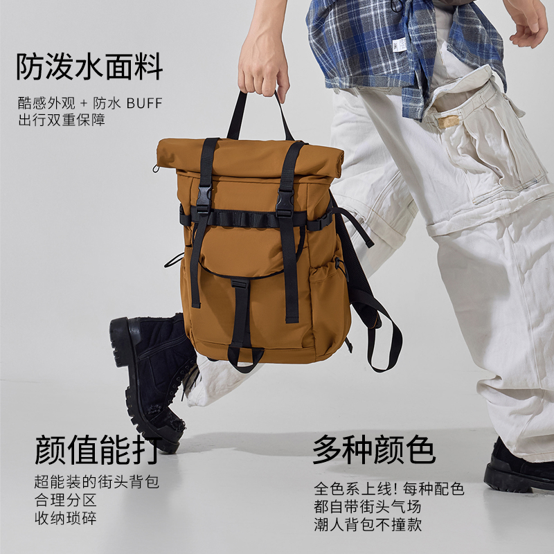 Nieuwe Heren Rolltop Uitbreidb - Foldable Rolling Luggage Bag recensie en prijs