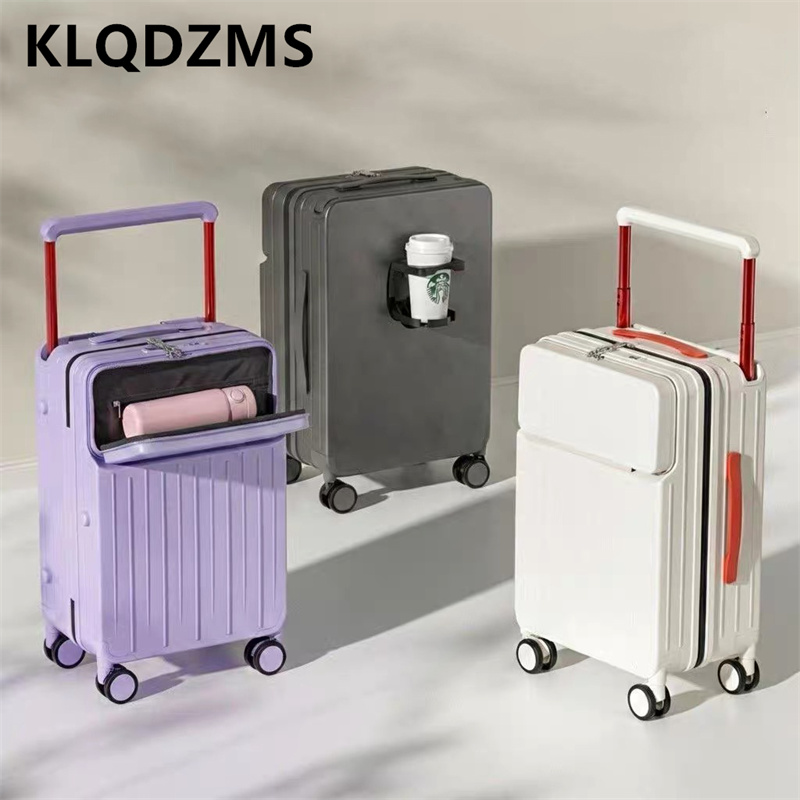 KLQDZMS Koffer met opening aan - Front Opening Laptop Luggage 24 Inch recensie en prijs