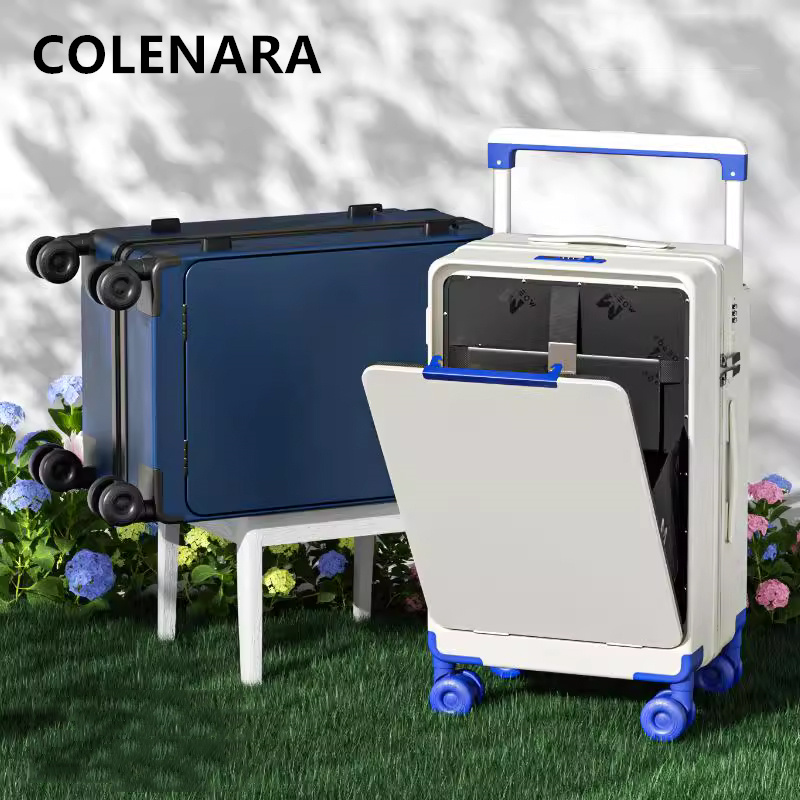 COLENARA ABS+PC Koffer met voo - Front Opening Laptop Luggage 24 Inch recensie en prijs