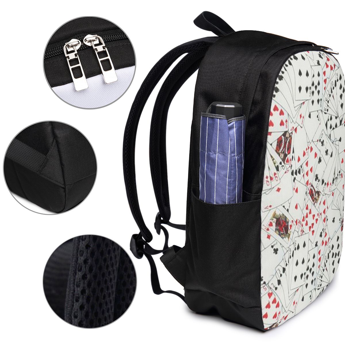 Speelkaarten Poker Print Rugza - Travel Bags recensie en prijs