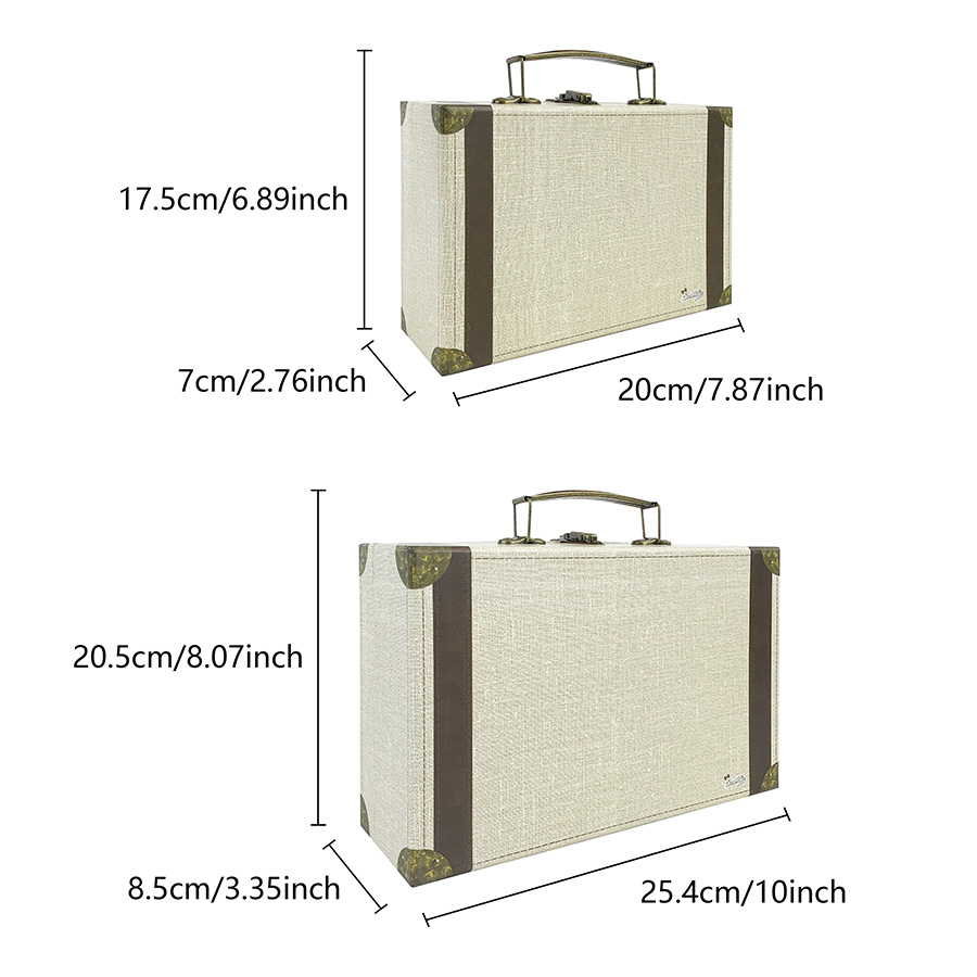 2 stuks vintage koffer-stijl o - Retro Vintage Trunk Suitcase recensie en prijs