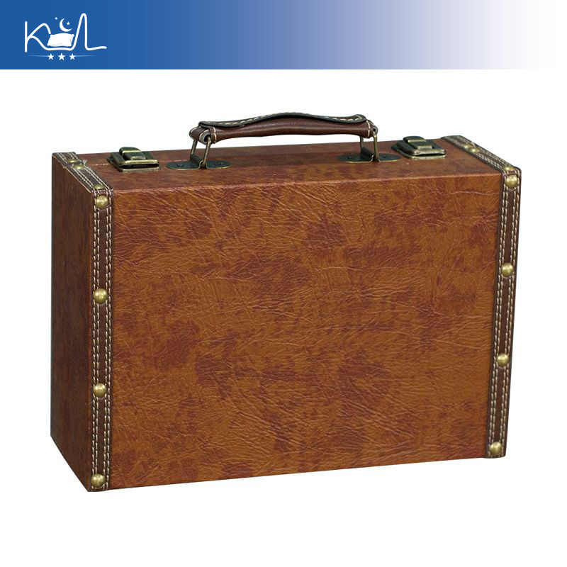 Vintage bruine decoratieve kof - Retro Vintage Trunk Suitcase recensie en prijs