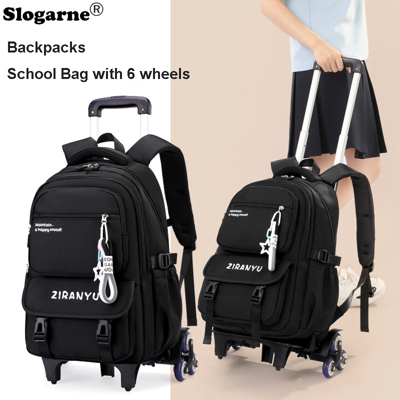 Schooltrolley rugzak kinderen  - Foldable Rolling Luggage Bag recensie en prijs