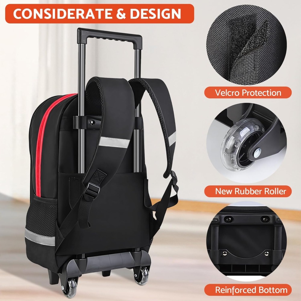 3-delige kinderrolrugzak voor  - Foldable Rolling Luggage Bag recensie en prijs