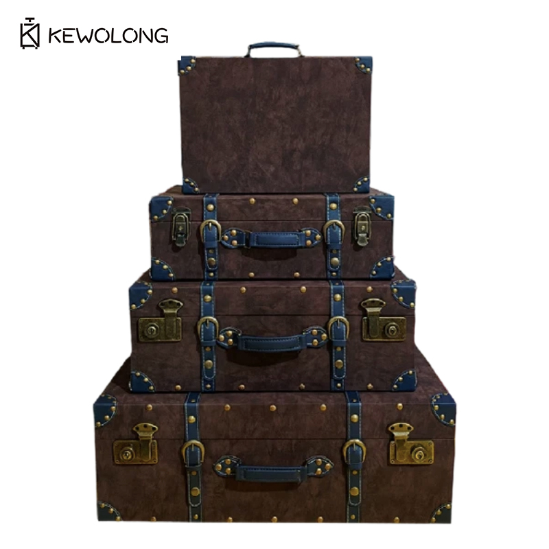 Vintage leren koffer opbergdoo - Retro Vintage Trunk Suitcase recensie en prijs