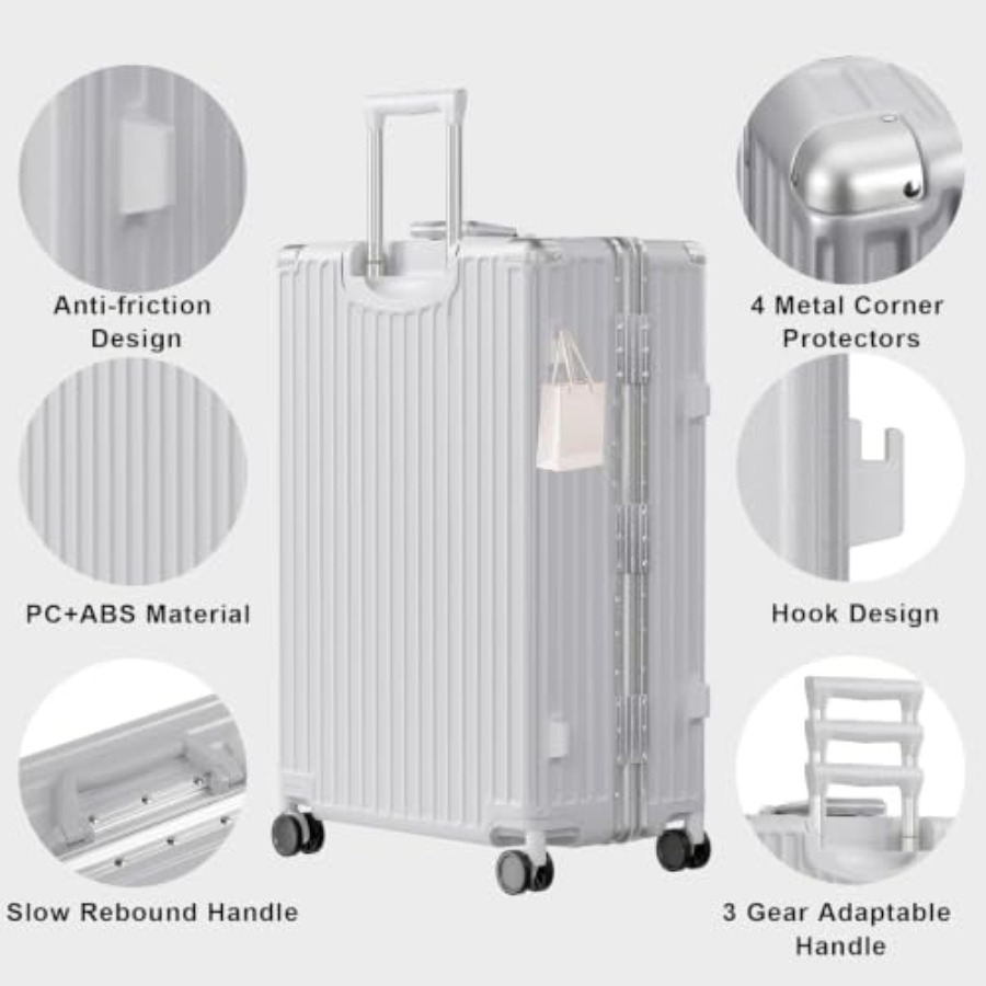 Bagagesets 2 Stuks Aluminium F - Aluminum Frame Carry On Luggage recensie en prijs