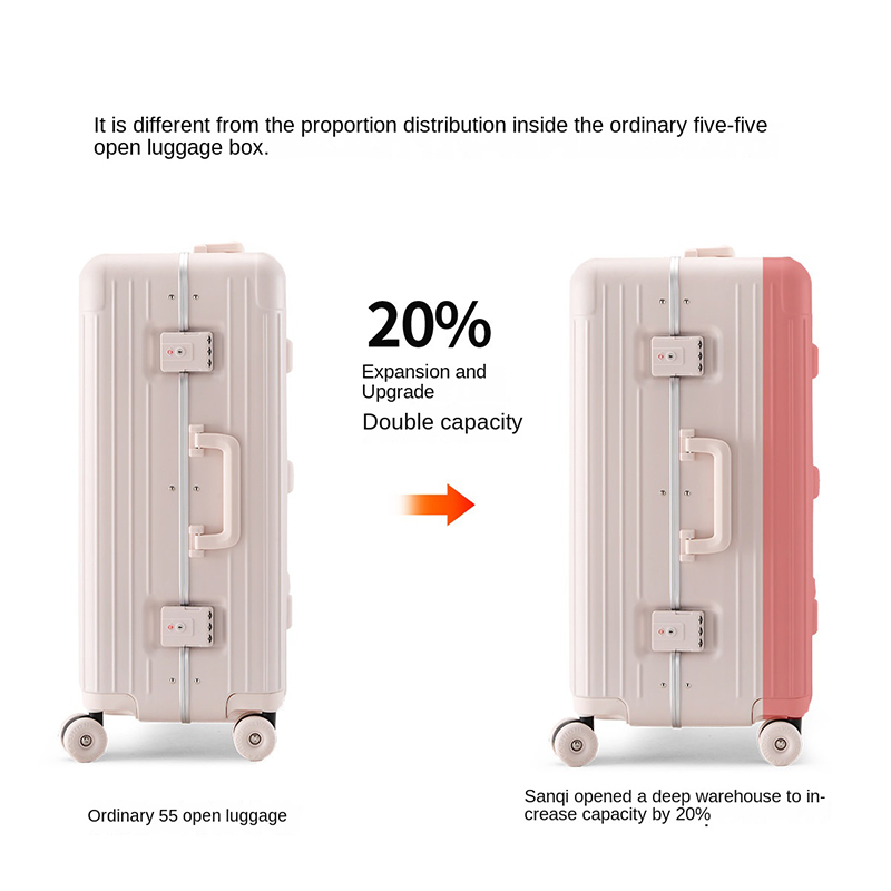 Nieuwe aluminium frame koffer  - Aluminum Frame Carry On Luggage recensie en prijs
